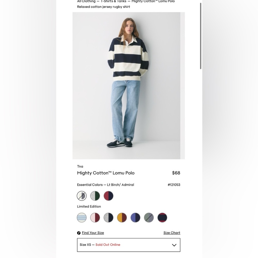 Aritzia polo top